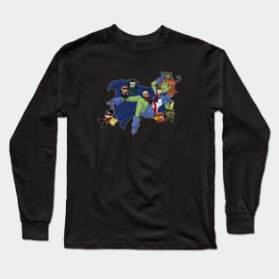Young Justice Chibi Attack Long Sleeve T-Shirt